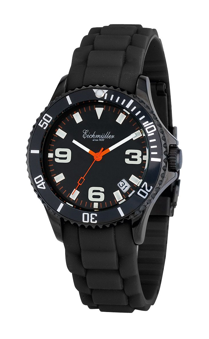 Montre Eichmuller 3110-01 homme noir lisible et confortable - 2
