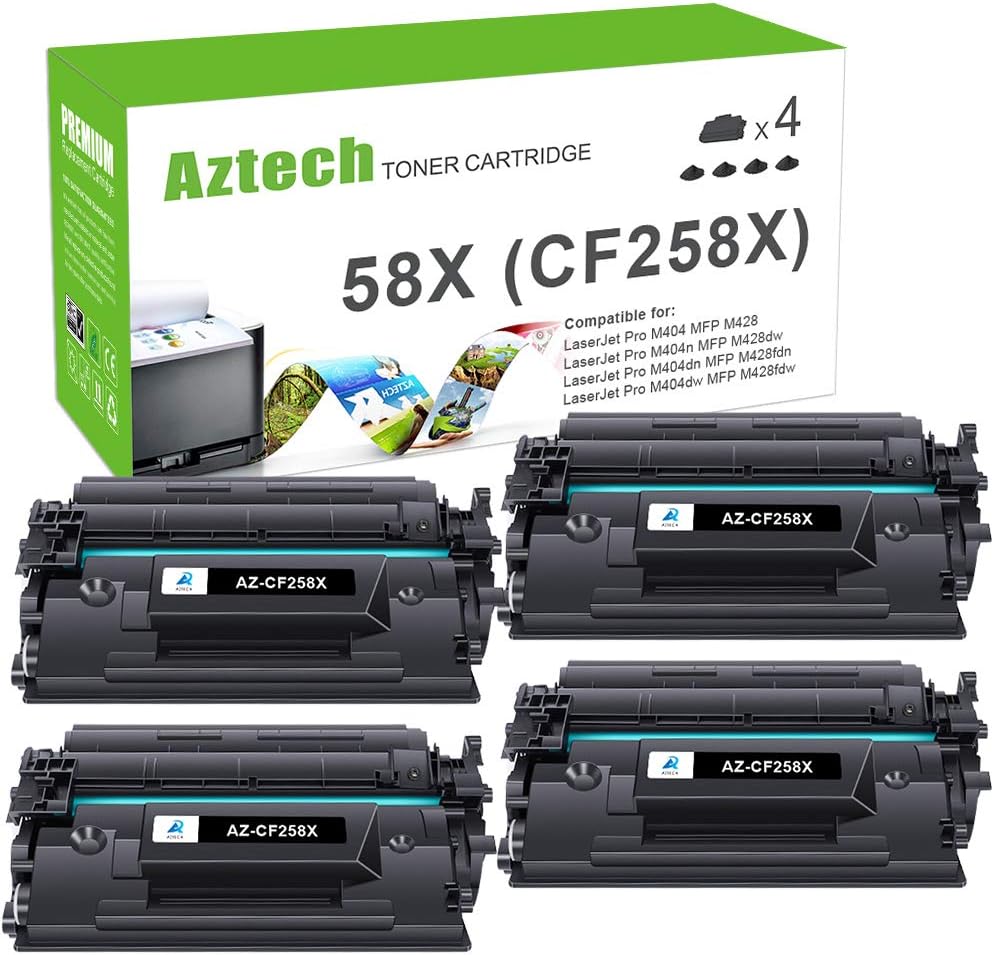 Aztech 58X CF258X M404n Black High Yield Toner Cartridge
