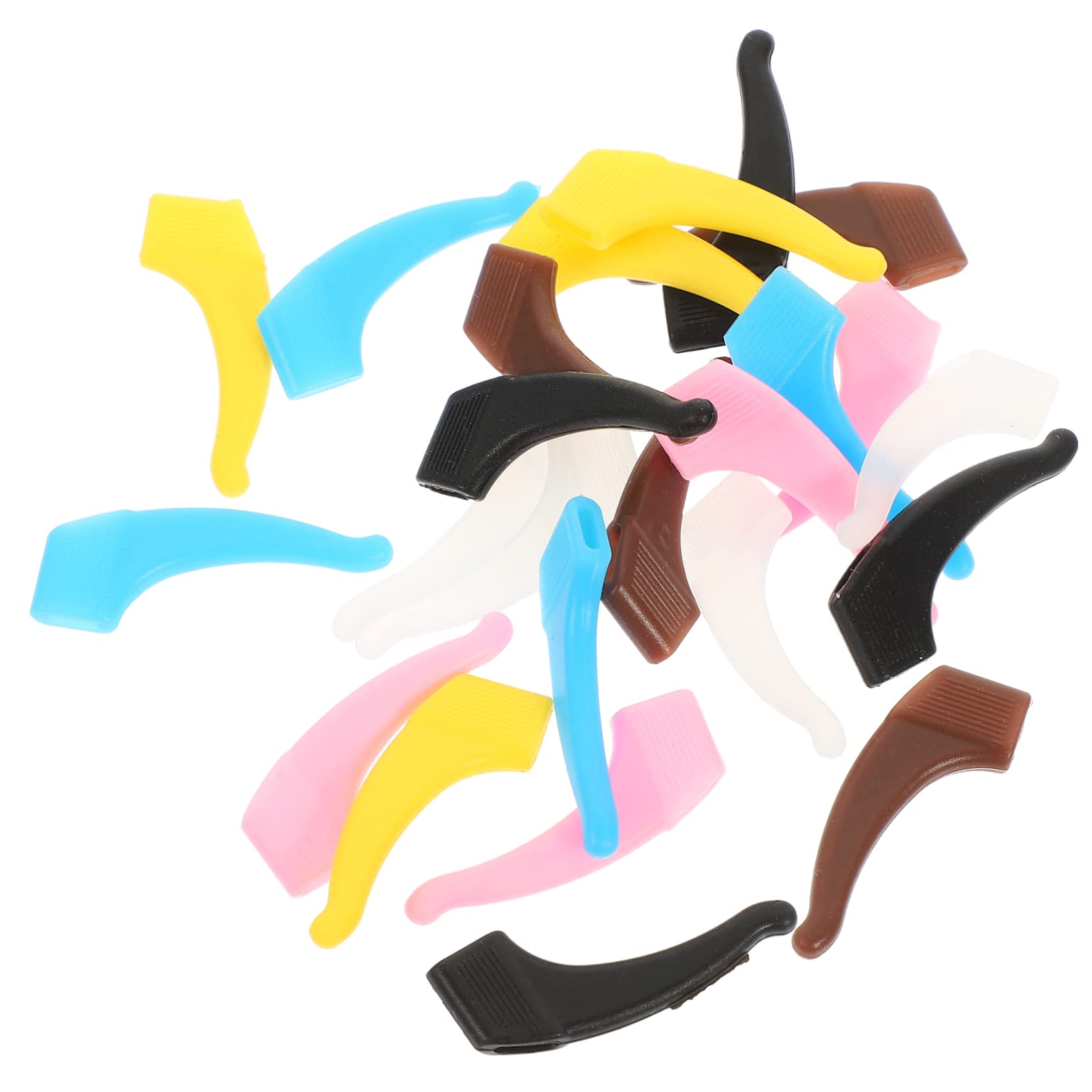 GOOHOCHY Comfortable Silicone Glasses Ear Grips 24 Pcs Non-Slip Eyeglass Ear Hooks for Glasses Sunglasses