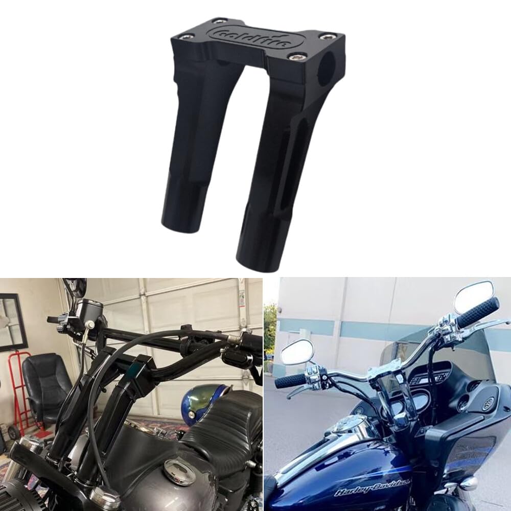 Kit de rehausseur de guidon en aluminium pour mini um Club Style 15,2 cm pour Harley Barre de serrage supérieure de 2,5 cm