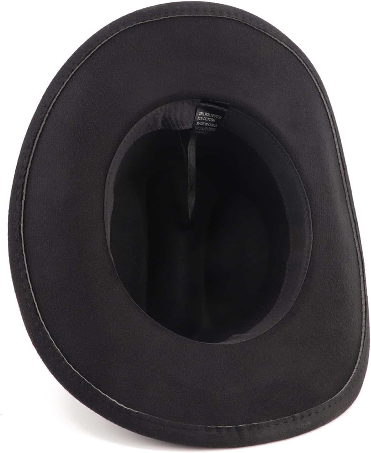 DRESHOW Classic Western Felt Cowboy Cowgirl Hat for Women Men Outdoor Wide Brim Belt Buckle Panama Hat Unisex Rolled up Caps - Image 7