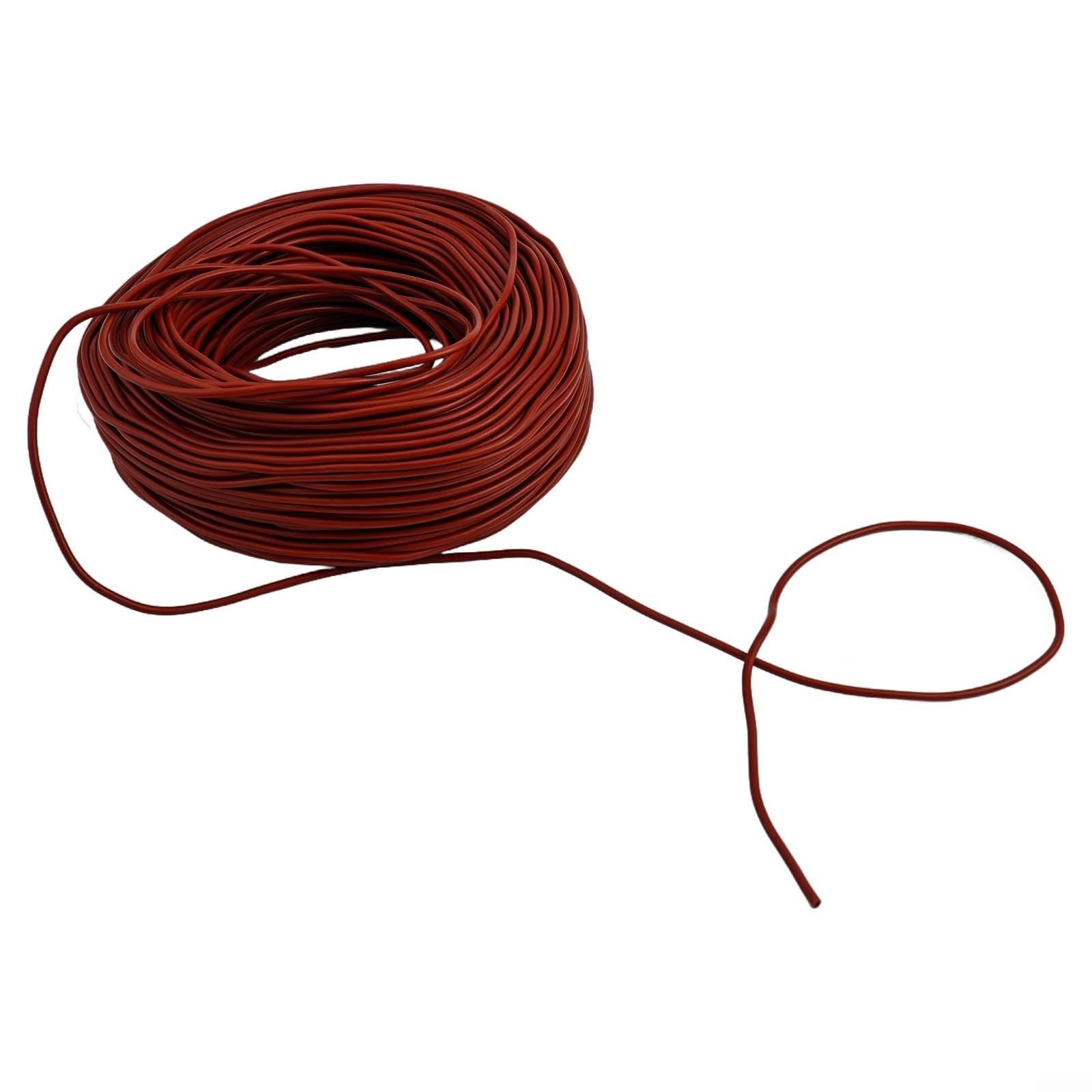 Câble chauffant en fibre de carbone 12 K pour chauffage au sol, 33 Ω/m, isolation en silicone jusqu'à 200 °C, rayonnement thermique infrarouge, bobine de fil chauffant électrique, 100 m avec manchons