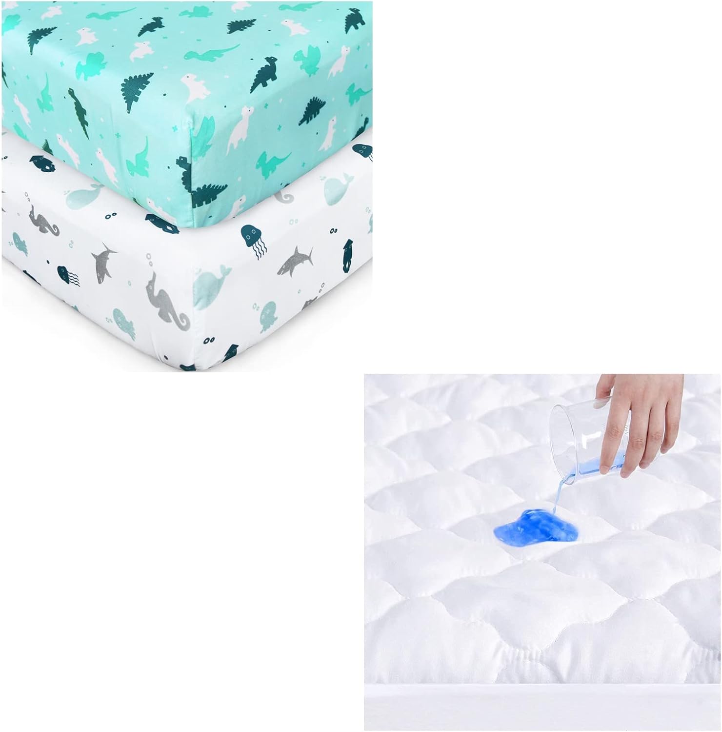 Crib Mattress Protector & Crib Sheets Baby