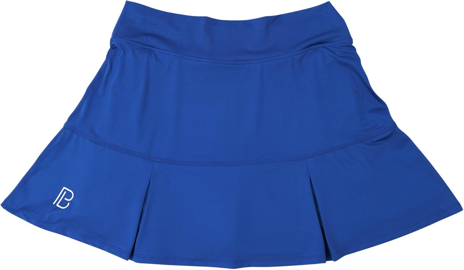 Pickleball Bella Women’s Drop Pleat Pickleball Skort with Built-in Shorts & Pockets, Navy and Double Bounce