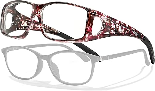 LVIOE Fit Over Blue Light Blocking Glasses and Computer Eyewear- Wear Over Prescription GlassesReading GlassesRX Glasses