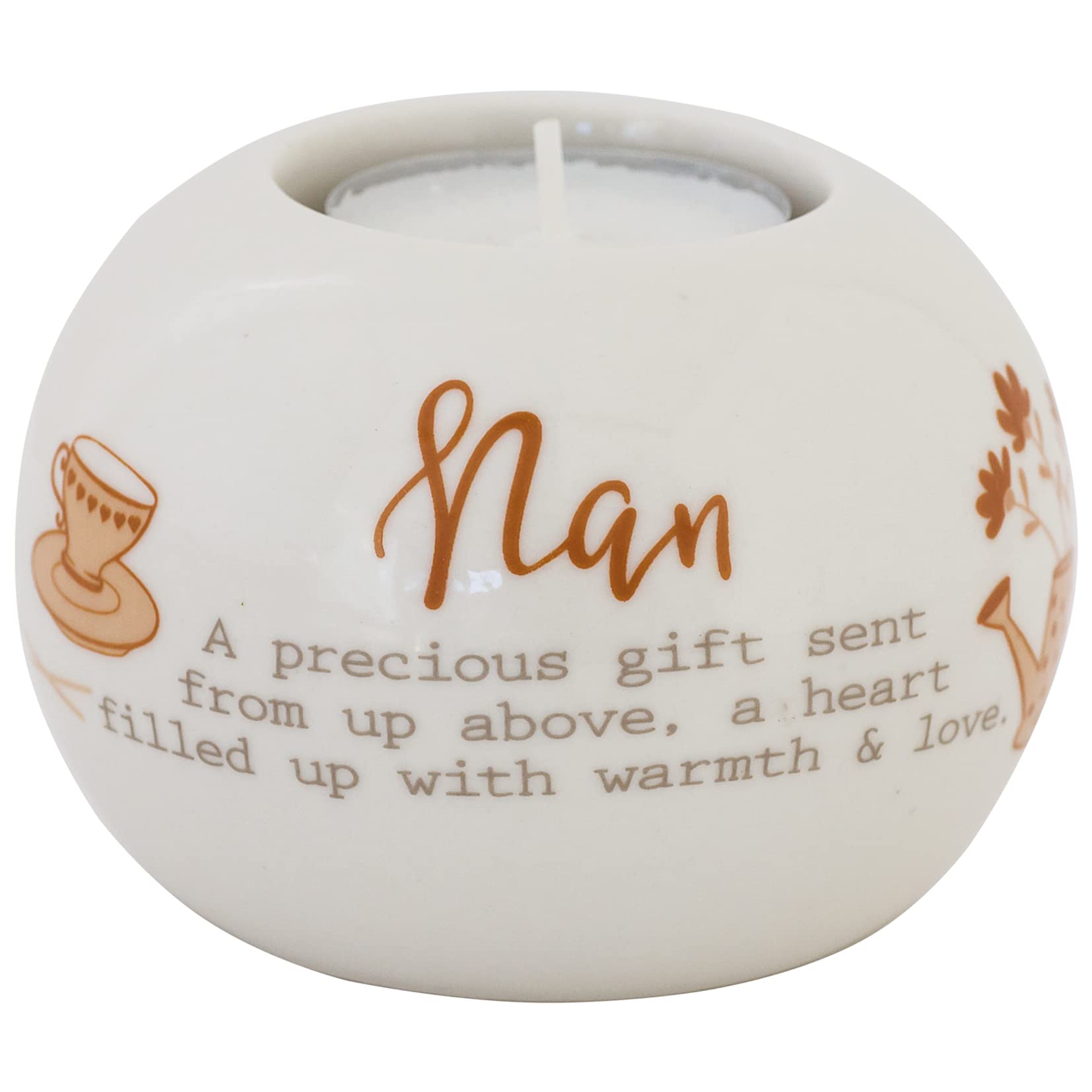 Said With Sentiment As Pictured 7226 Nan Ceramic Tealight Holder