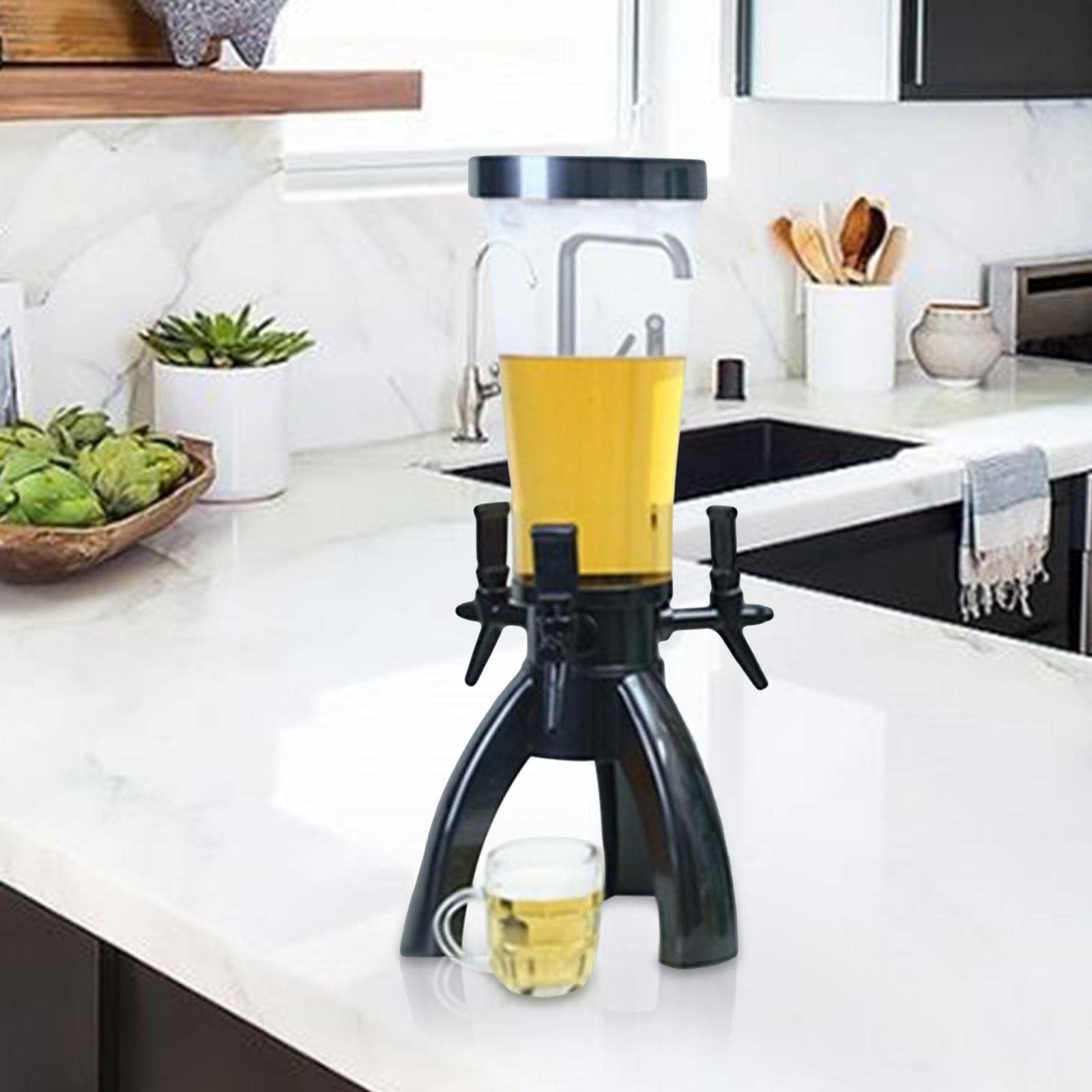 Distributeur de 3 litres avec Tuyau de Congélation Intégré, Distributeur de Mimosa