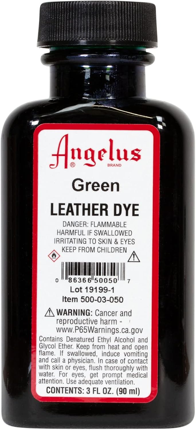 Shoe Glue Angelus Leather Dye 3oz Flexible Dye For Shoes, Bags