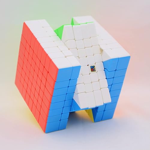 Miniatura 6 de Bukefuno MoYu Meilong - Cubo de rompecabezas de velocidad de 8 x 8 pulgadas, MFJS de 8 x 8 pulgadas, cubos mágicos Moyu sin adhesivo, Meilong de 8 x