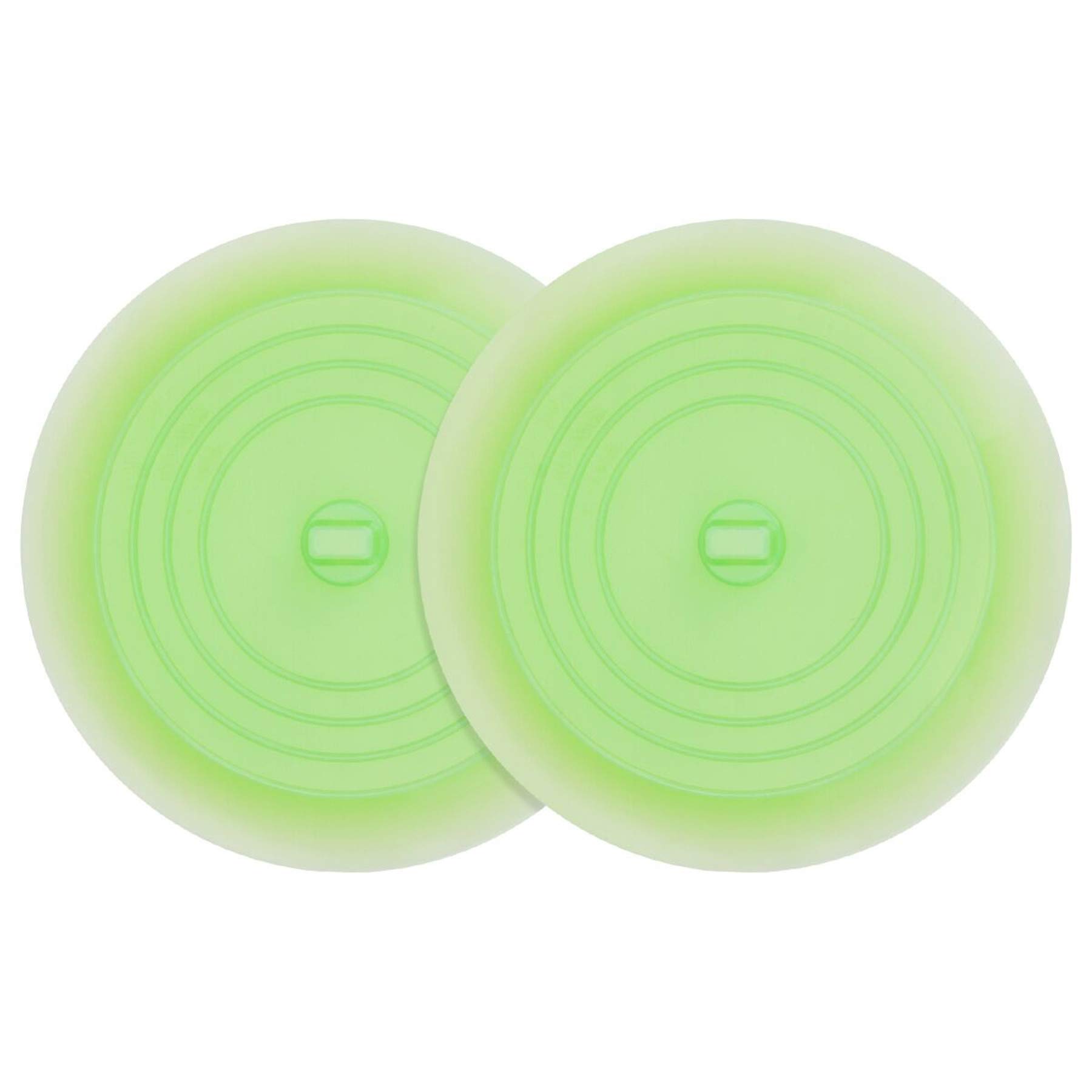 tifanso Silicone Tub Stopper Recyclable Bathtub Drain Stopper Upgraded Drain Plug Cover for Bathrooms and Laundries Kitchen Universal Use 6 inches (Jelly Green)