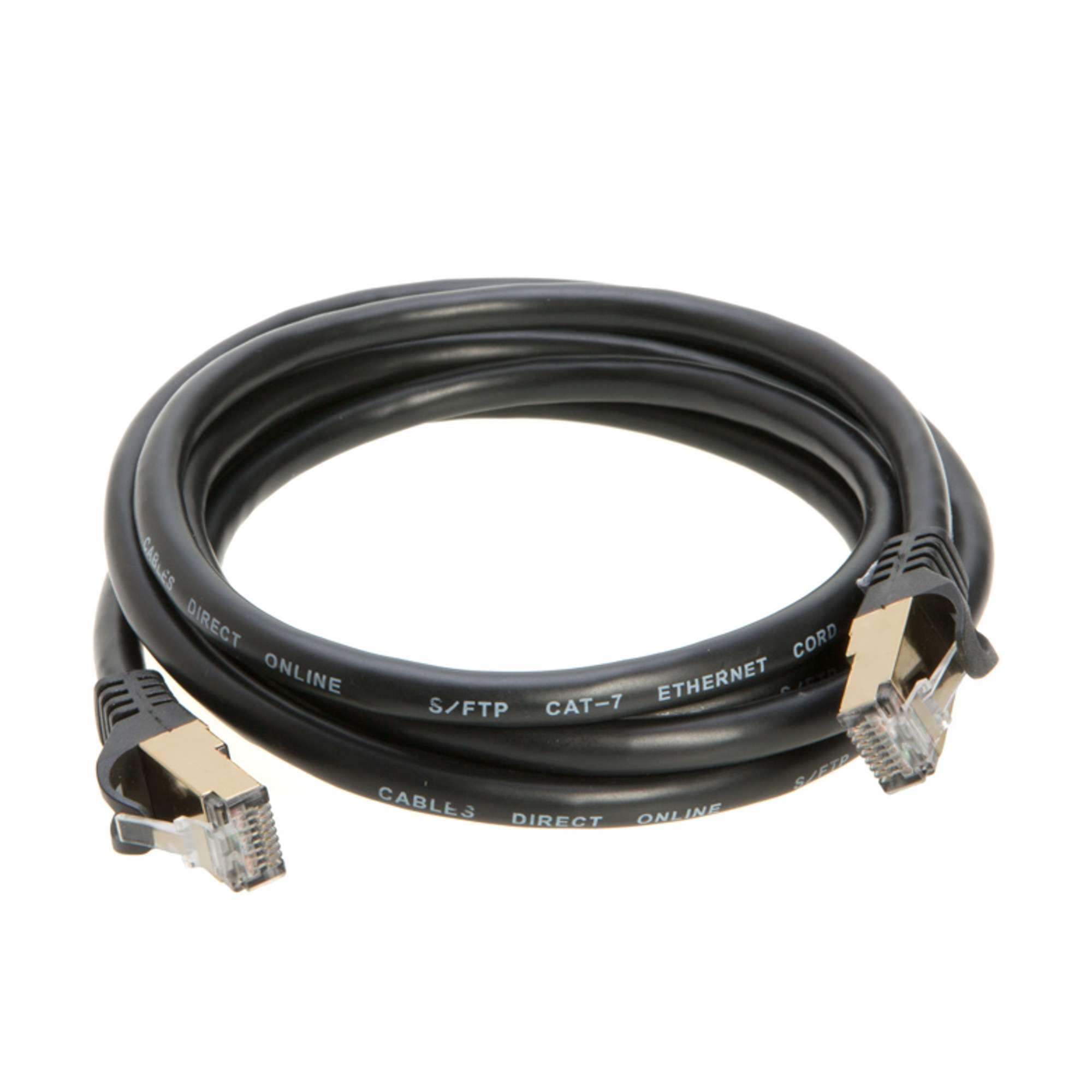 Cables Direct Online 6FT S/FTP Cat7 Copper Network Ethernet Patch Cable, Internet Wire, Compatible with PC, Laptop, Modem, Router, TVs, Printer Cord,