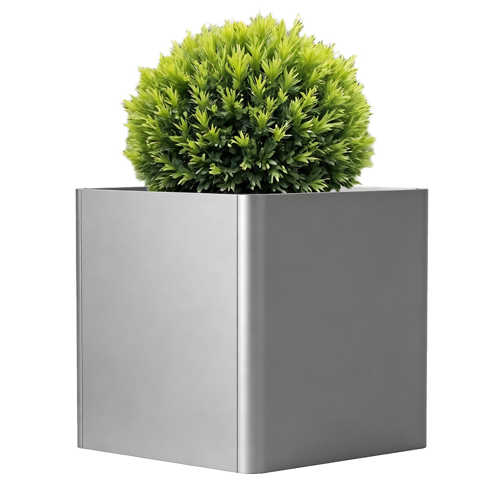 Photo 1 of BHCORTEN 24-Inch Square Outdoor Metal Planter