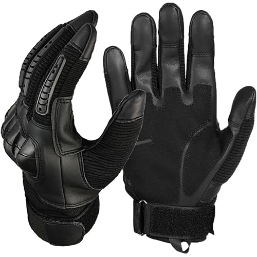 Men's Hard Knuckle Gloves Full Finger Airsoft Paintball Gloves Hunting Riding Motorcycle Touchscreen Glove