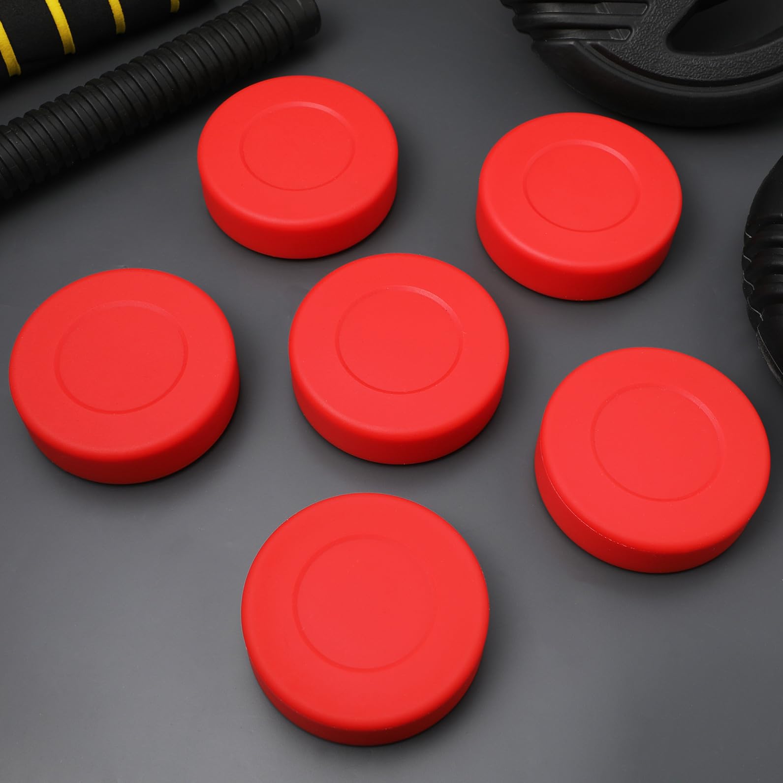 Toddmomy Discos De Hockey Mate para Entrenamiento Y Pucks De Hockey sobre Hielo Y Calle para Actividades Interior Y Exterior