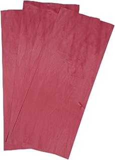 3 PCS Colored Red Maple Wood Veneer Sheet, 20” x 8”, 0.4mm Thickness,Fingerboard Veneering– Easy Apply for Inlay Woodworking Skateboard Guitar Handmade DIY