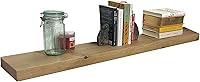 Vista 19 de joelsantiques - Estante rústico y contemporáneo con soportes, pino macizo, hecho a mano en Estados Unidos, 2 pulgadas de grosor x 8 pulgadas