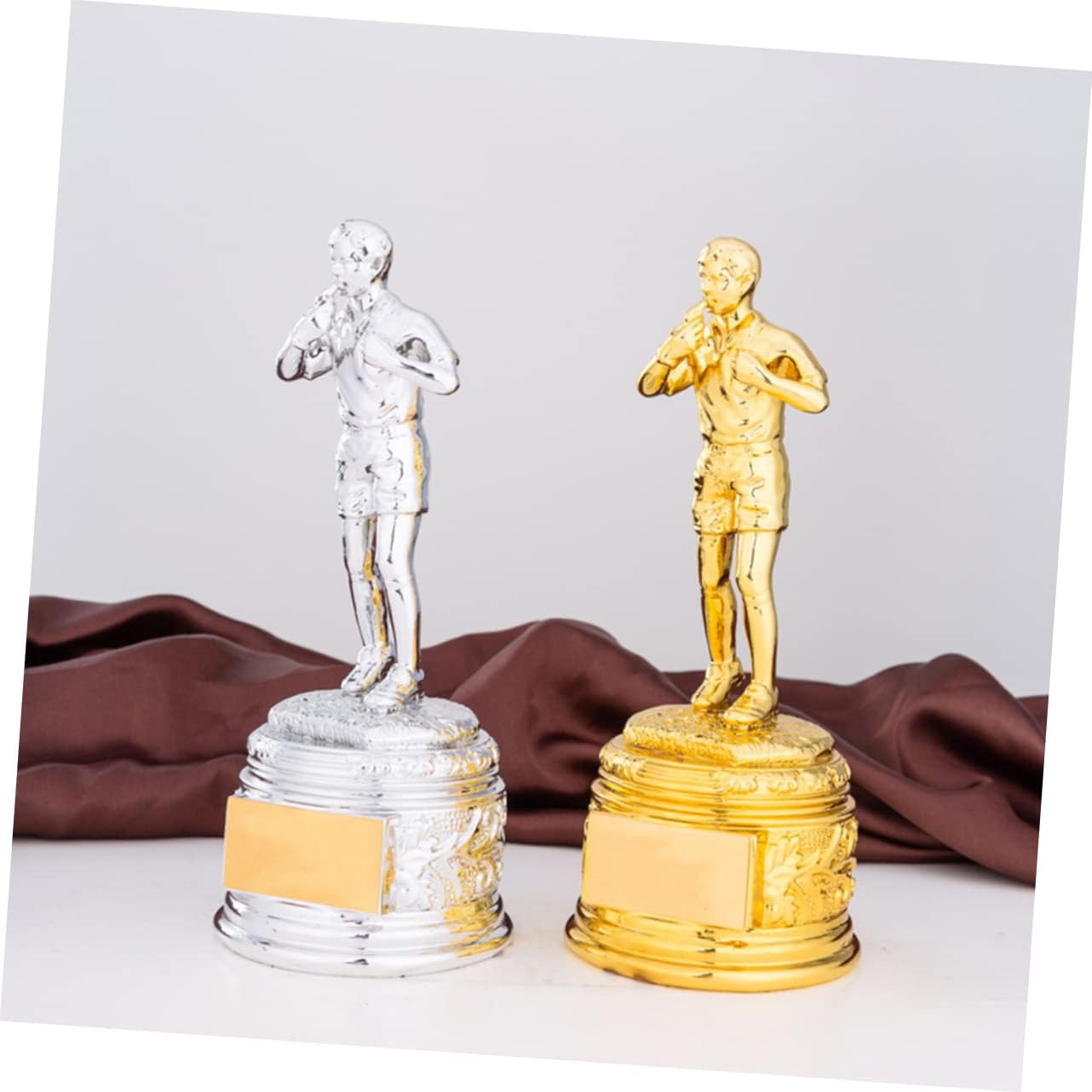 YARNOW 1pc Golden Resin Football Referee Trophy Base Award for School Competitions Symbol of Achievement Design for Boys and Girls and Adults