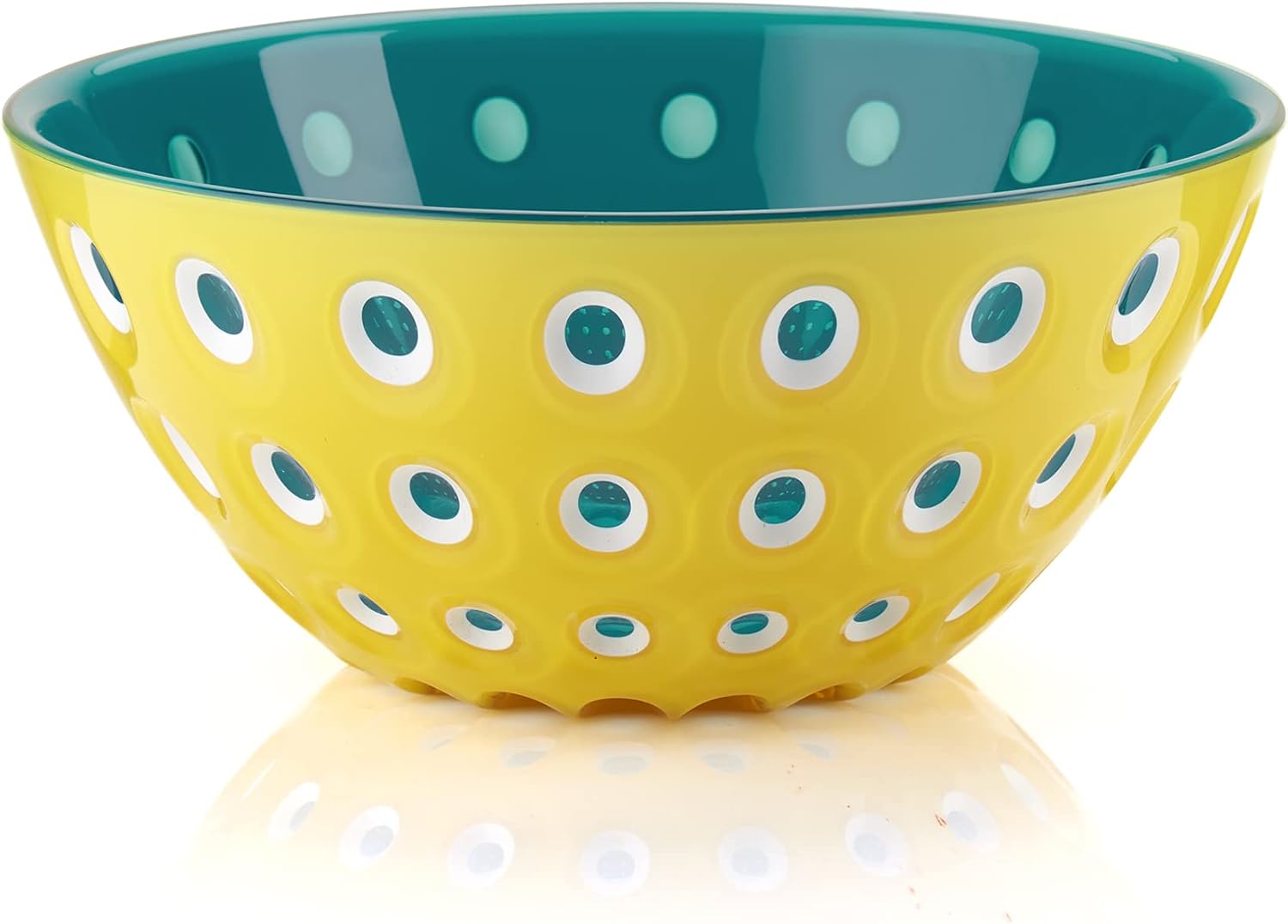 Guzzini - Le Murrine, Bowl L, Yellow/White/Aquamarine