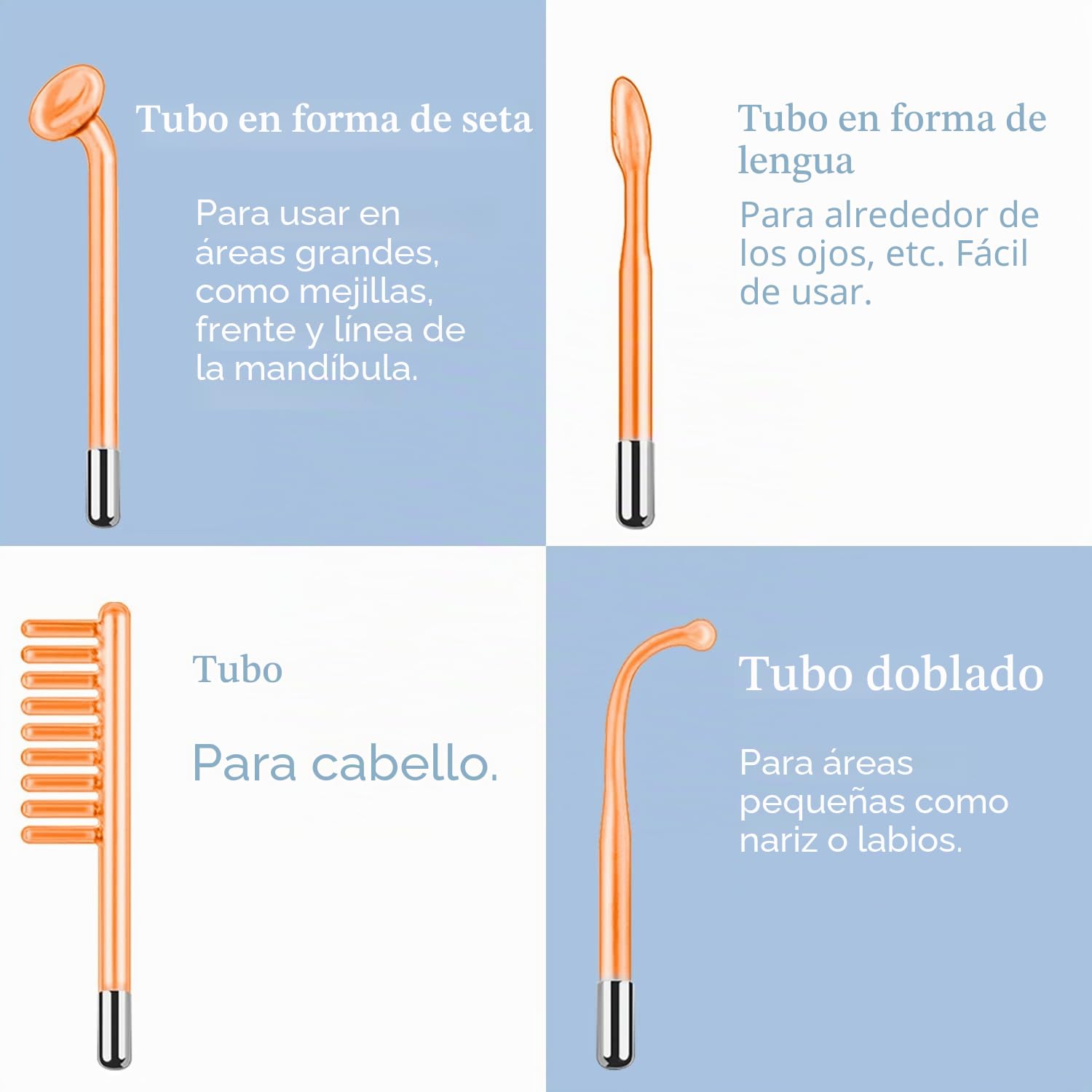 Máquina de Alta Frecuencia Estetica Facial - TUMAKOU Dispositivo Portátil de Alta Frecuencia - Masaje Facial Para El Cuidado de la Cara y la Piel, la Arrugas, Acné