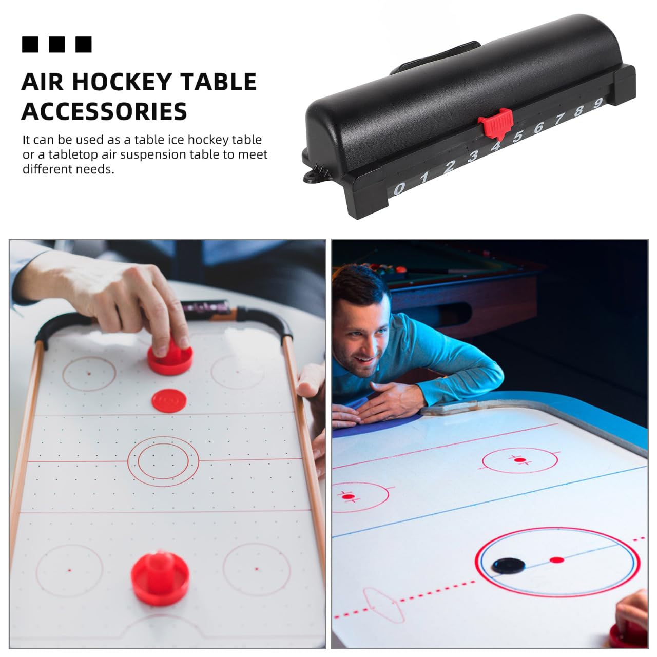 BESPORTBLE Air Hockey Table for Kids Ball 23.3cm Counter Toy Pack of 2 Accessories Goal Balls Goalkeeper Environmentally - Image 4