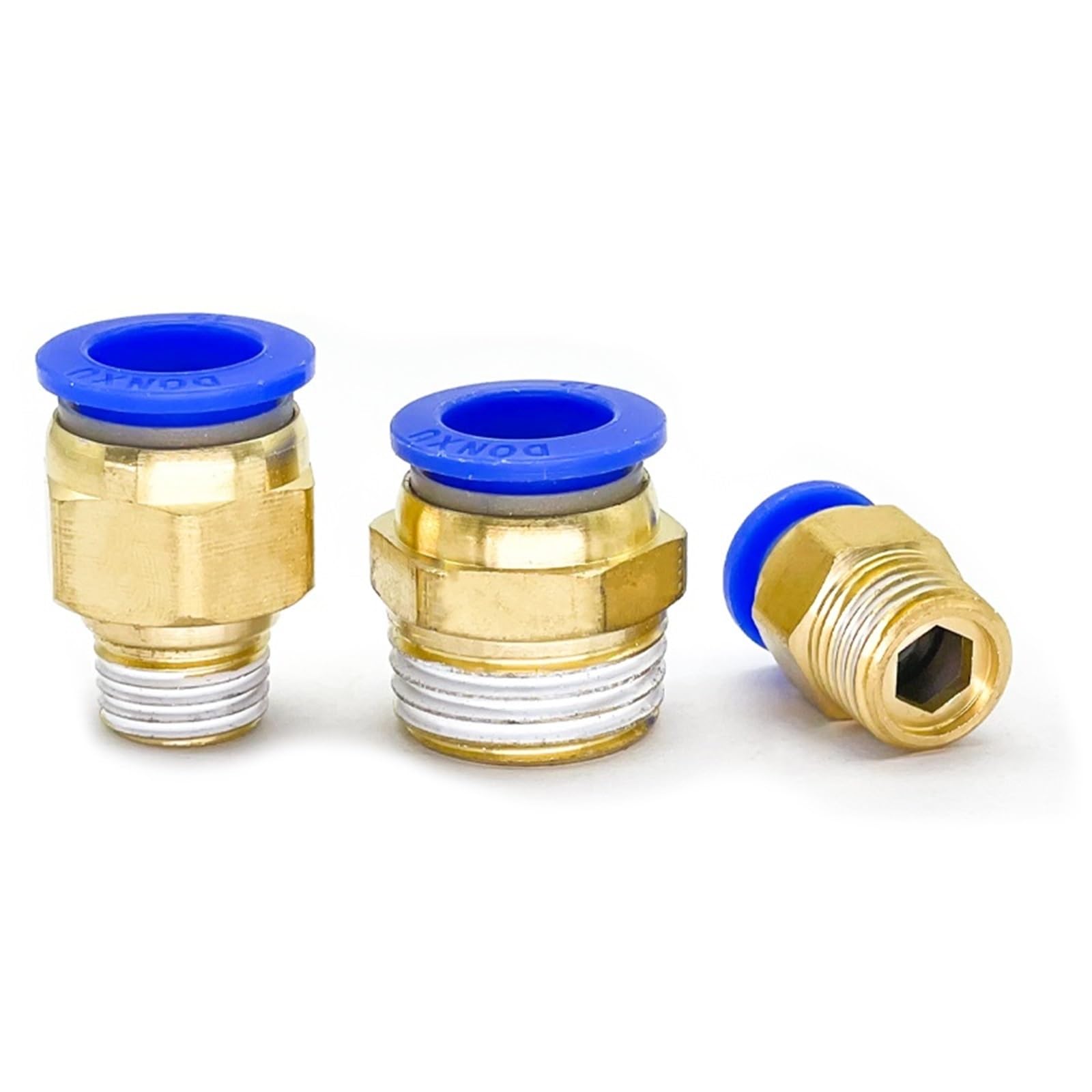 10 pz PC Tubo di Collegamento Aria Raccordo 4-12 Mm Filettatura Maschio Bsp 1/4 "1/2" 1/8 "3/8" capezzoli In Ottone Attacco Rapido Raccordi Pneumatici (Size : PC10-03)