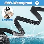 Vivifying Waterproof Dog Leash, 6FT Durable PVC Training Lead with Padded Handle Great for Small Medium Large Dogs Training, Walking, Beach and Yard (Black)