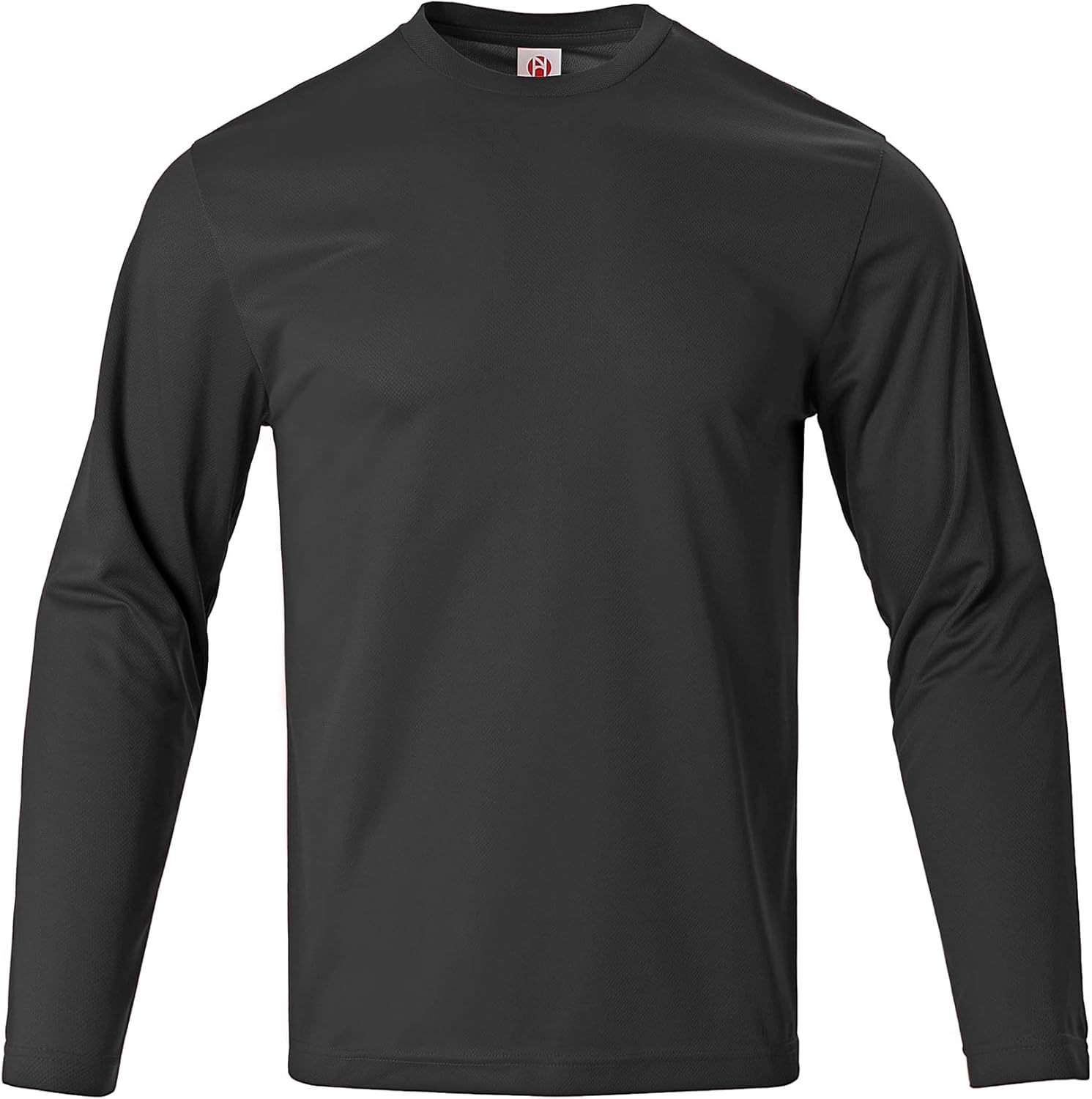 Mens Long Sleeve Shirts Quick Dry Crew Neck Sun Protection Gym Workout Athletic T-Shirt - Image 3