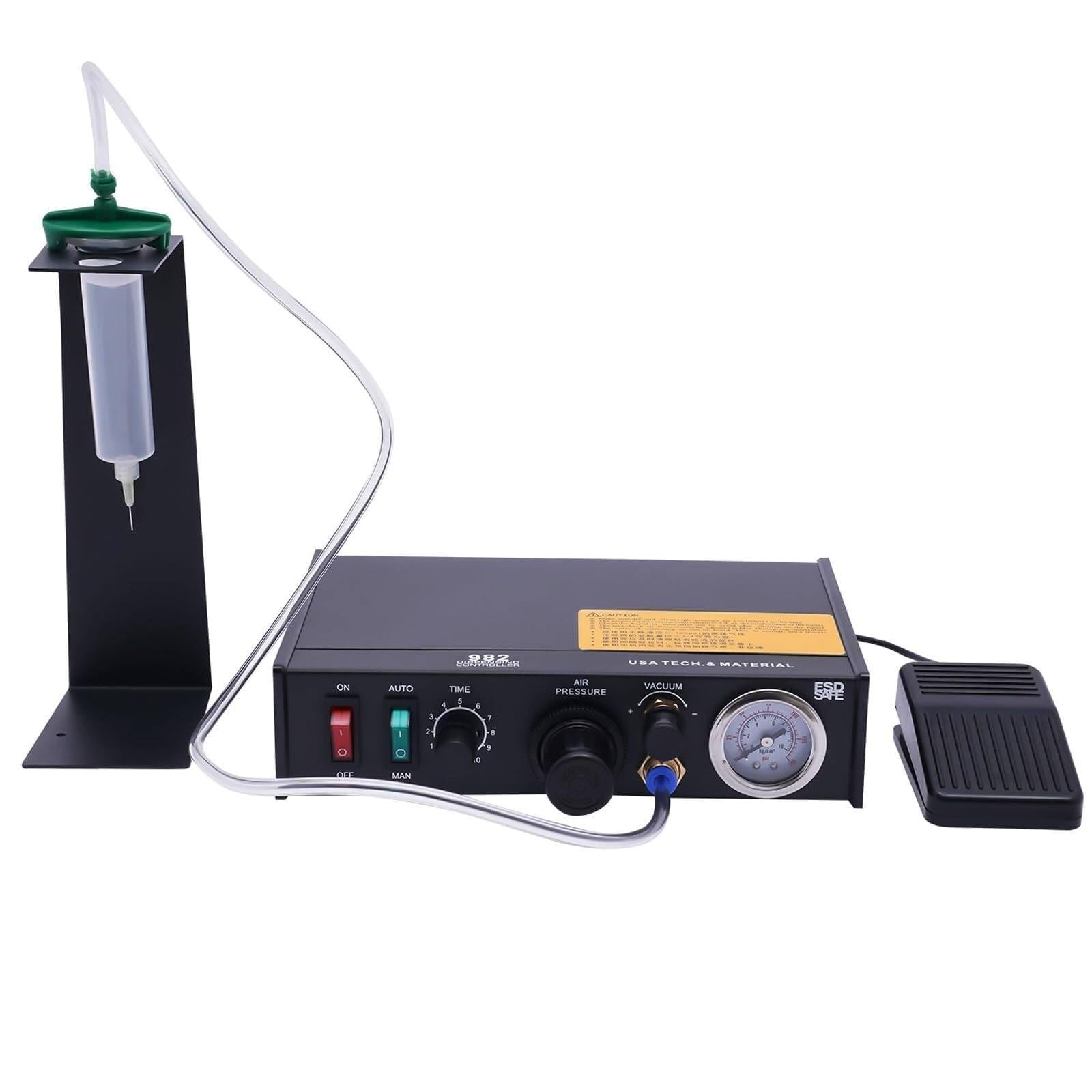GYKOZY Pneumatic Dispensing Controller, Automatic Peristaltic Pump with Timing Function for Accurate Liquid Dispensing, Ideals for Industrial and Laboratory Use