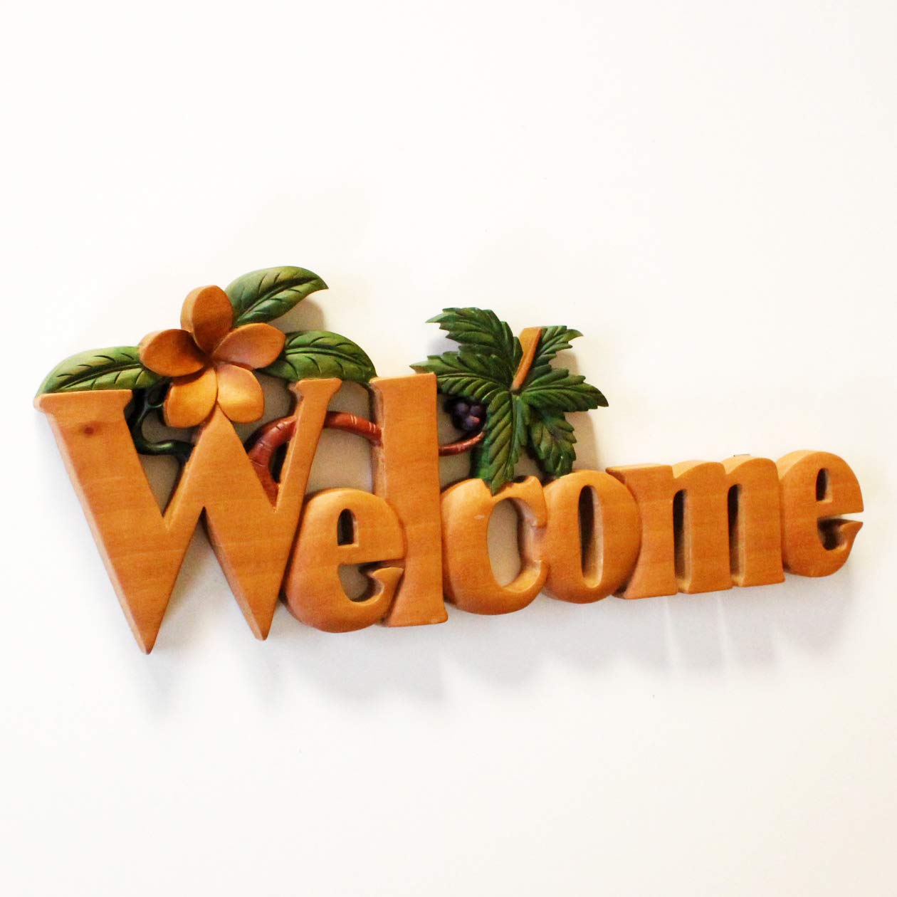 Amazon.co.jp: アジアン雑貨 サインプレート welcome ボード バリ
