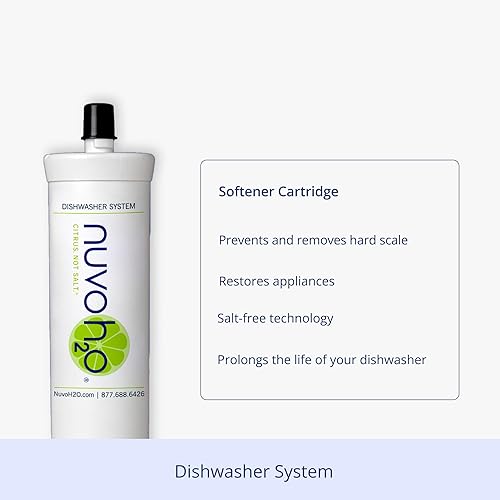 Miniatura 2 de NuvoH2O CitraCharge Pro - Sistema de lavavajillas sin manchas, suavizante de agua ecológico a base de cítricos, reduce la escala, instalación de