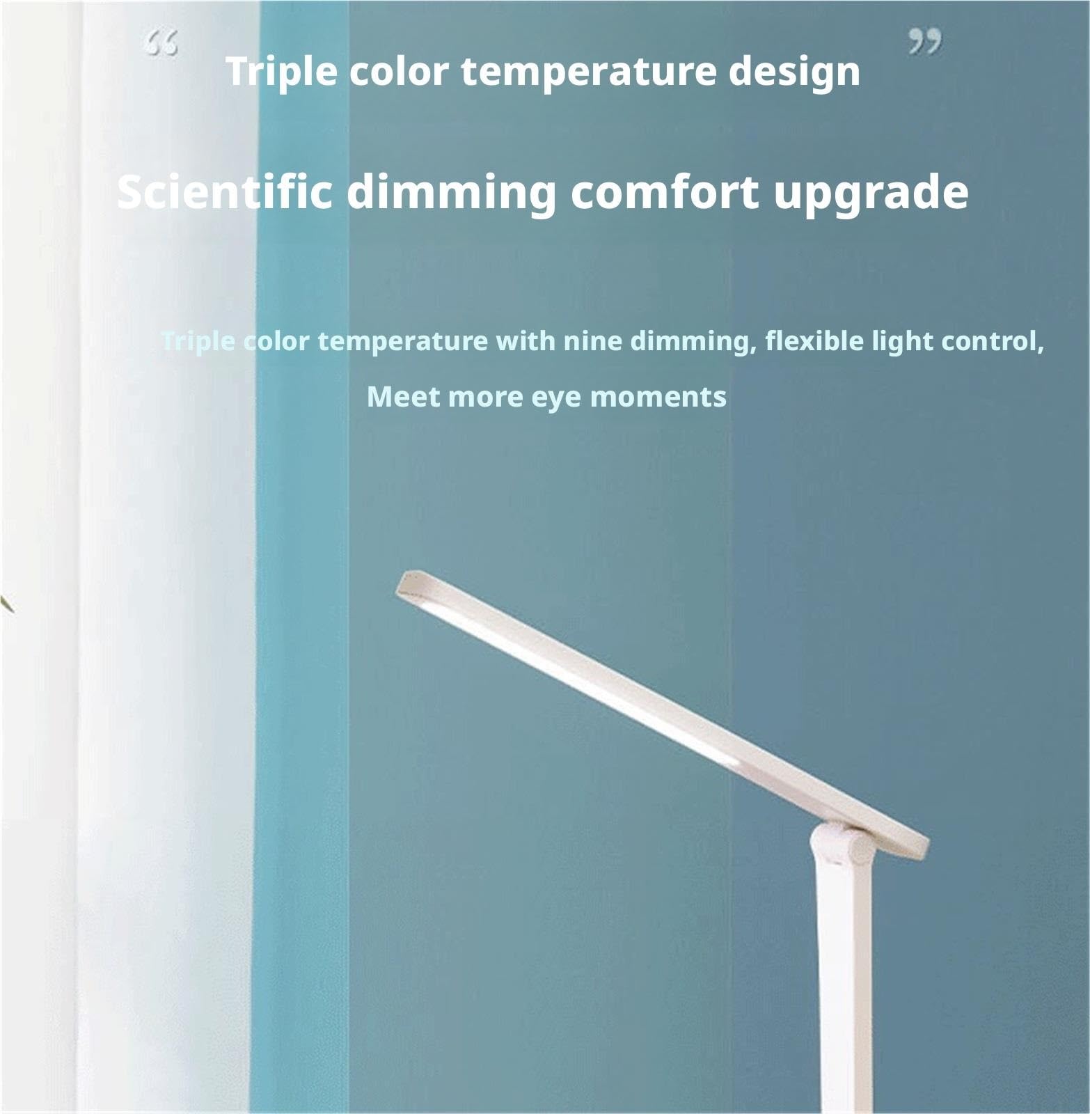 Lampa Biurkowa do Domowego Ściemnialna Lampka Biurkowa LED Z Ładowaniem USB, 3 Tryby Jasności, Dotyk Lampa Stołowa do Czytania