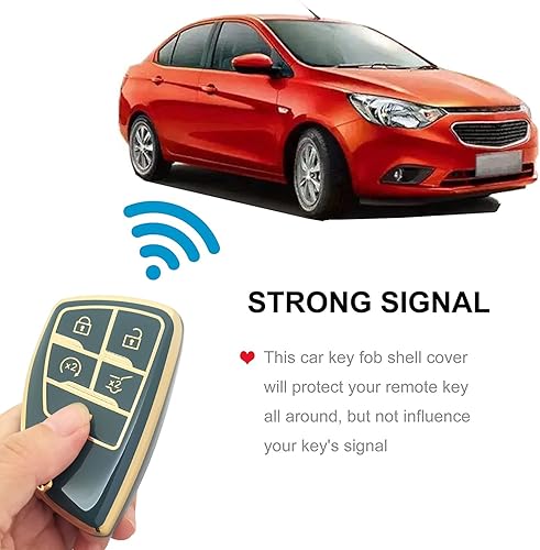 Miniatura 4 de Funda para llavero ChevyGMC con llavero de TPU suave para llave de automóvil compatible con Chevy Chevrolet Suburban Tahoe Corvette GMC Yukon azul