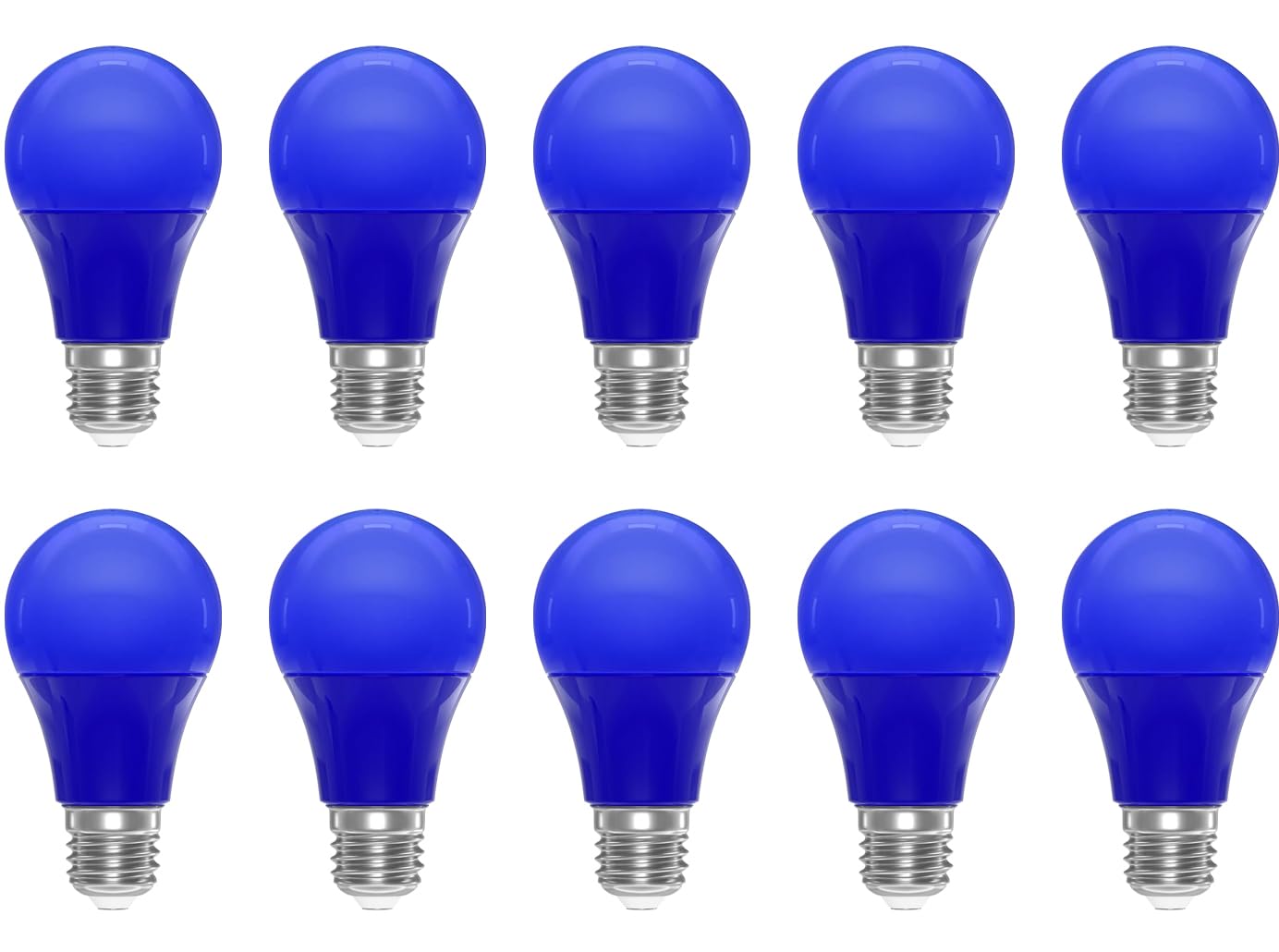 ZFQ 3W E27 Farbige LED-Birnen - 10er Set In Knalligen Farben Für Party & Deko