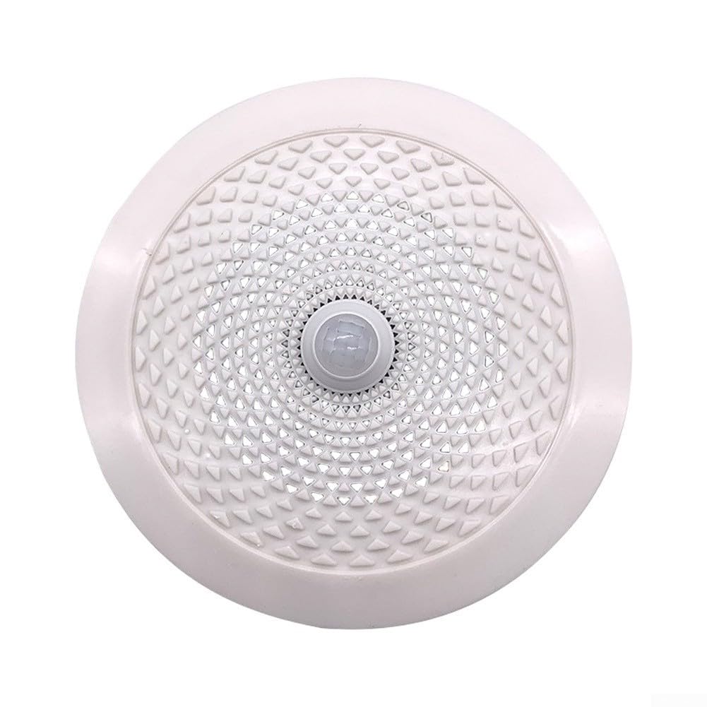 Alarma con sensor de movimiento de techo con altavoz de 5 | Altavoz de 5 W, sonido transparente, cobertura de 100 m², tecnología PIR, montaje en techo