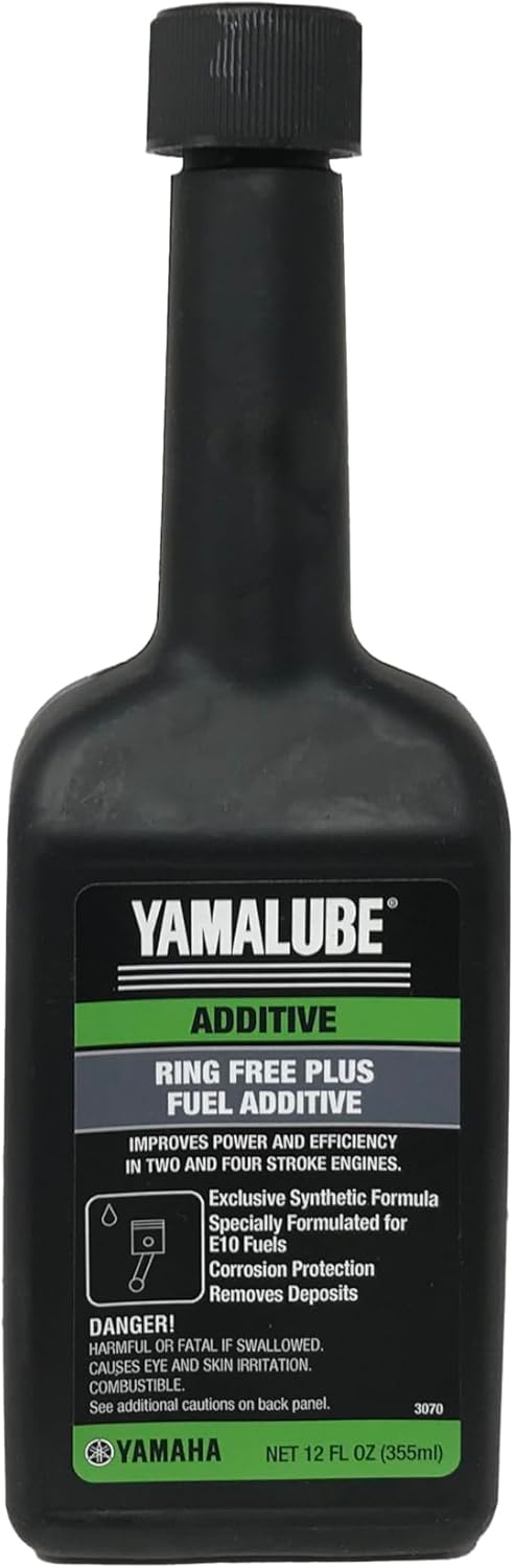 CYCLEMAX Fuel Treament Kit Compatible with All Model Years 12 OZ Yamaha Marine Yamalube Boat & Outboard with Ring Free Plus & Fuel Stabilizer ACC-RNGFR-PL-12 ACC-FSTAB-PL-12