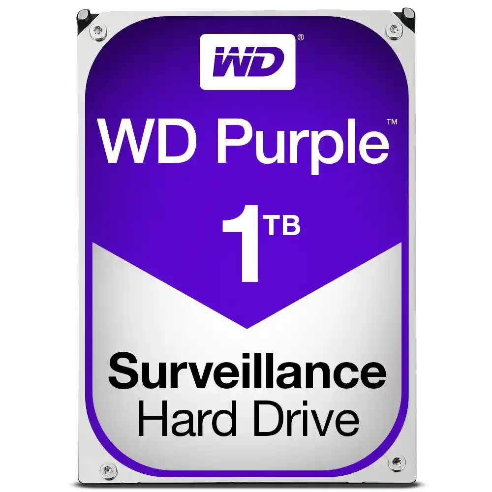 WD Purple 1 TB Festplatte für Videoüberwachung - Intellipower SATA 6 Gb/s 64MB Cache 3.5 Inch - WD10PURX