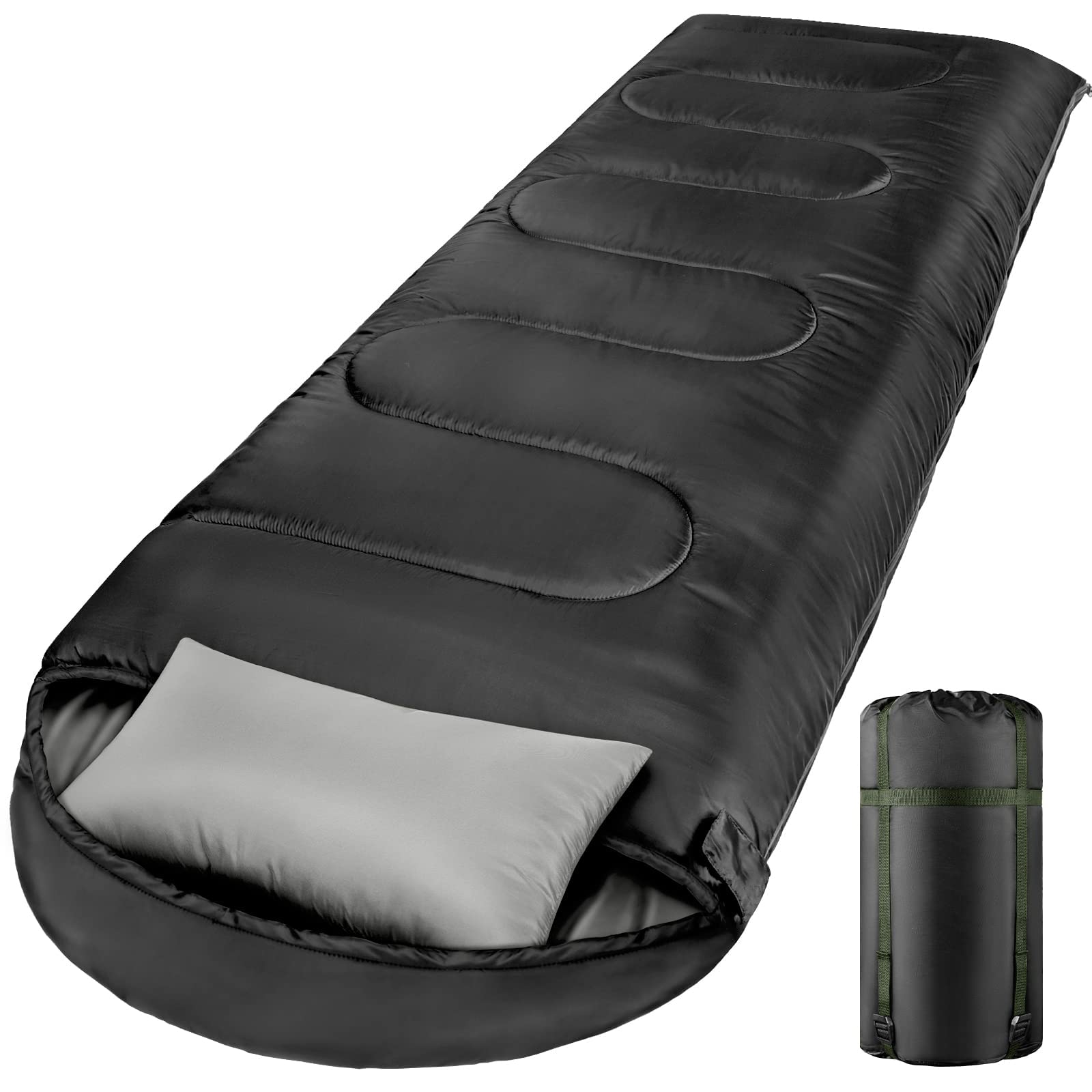 Arabest Sleeping Bag, Lightweight and Waterproof Camping Sleeping Bag for Adults with Compression Sack and Pillows, Backpacking Sleeping Bag for Outdoor Camping, Hiking and Traveling