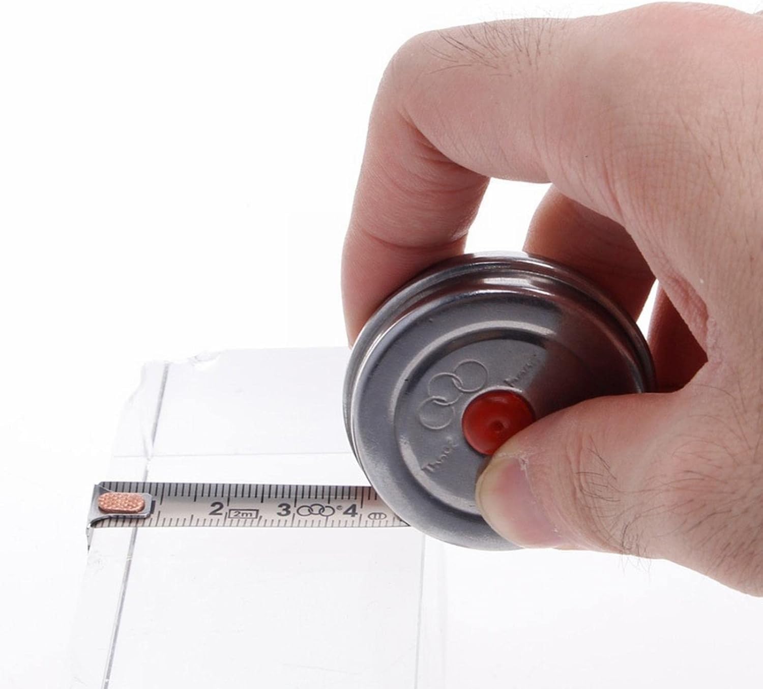 Tape Measure, Retractable Metric Ruler with Anti-Slip Grip, Compact Mini Measuring Tool for Woodworking, Construction & DIY Projects