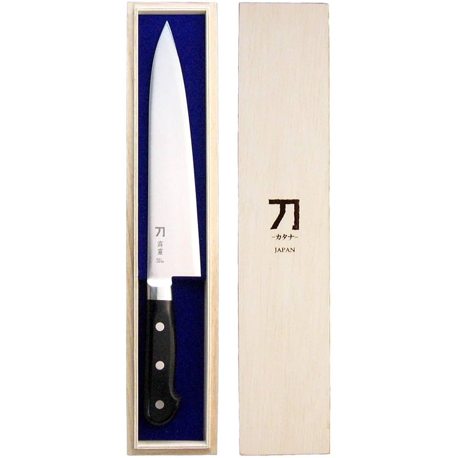 ナガオ 刀 カナタ 包丁 霹靂 21cm 青紙二号鋼 日本製 牛刀 Amazon|ナガオ 刀-カタナ- 包丁 霹靂 刃渡り21cm 青紙二号鋼