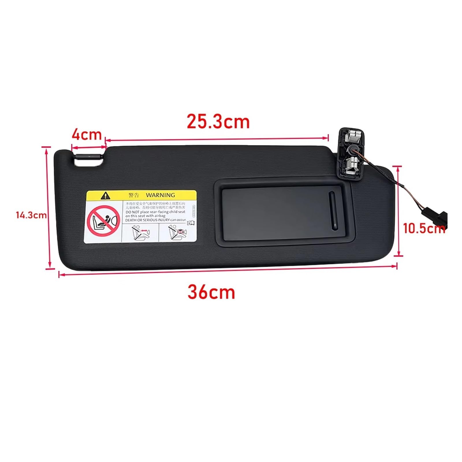 Fahrerseite Sonnenblende Für VW Für Golf 7 Auto-Sonnenblende | Für Passat B8 CC Für Jetta MK7 5GG857551 5GG857552 Sonnenblende Panel Mit Make-Up Spiegel(1 Paar)