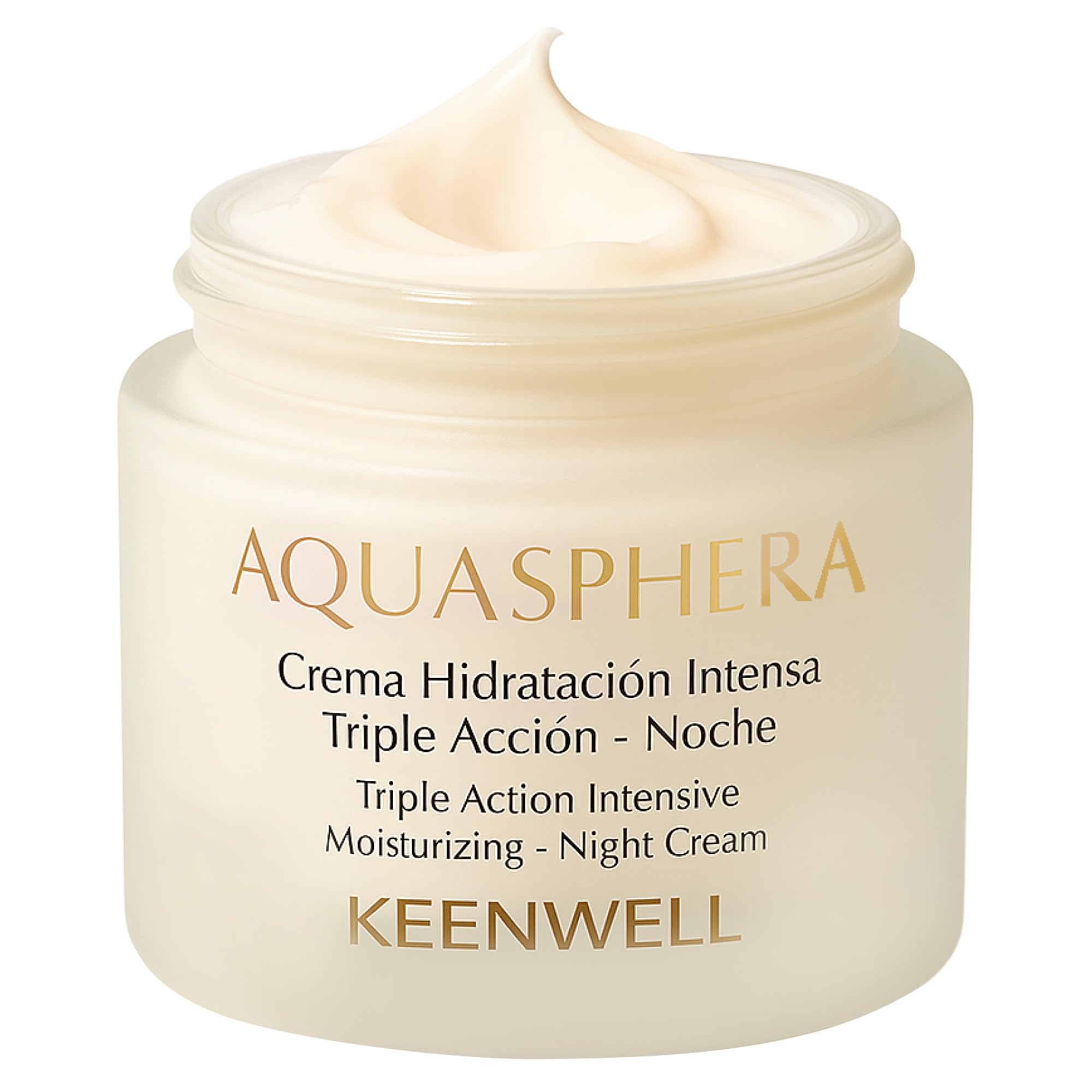 Keenwell Aquasphera Triple Action Night Cream for Women - Hydrating Moisturiser Night Cream for Nourished & Refreshed Skin - Supports Skin's Natural Health & Prevents Dryness for Face & Neck - 80ml