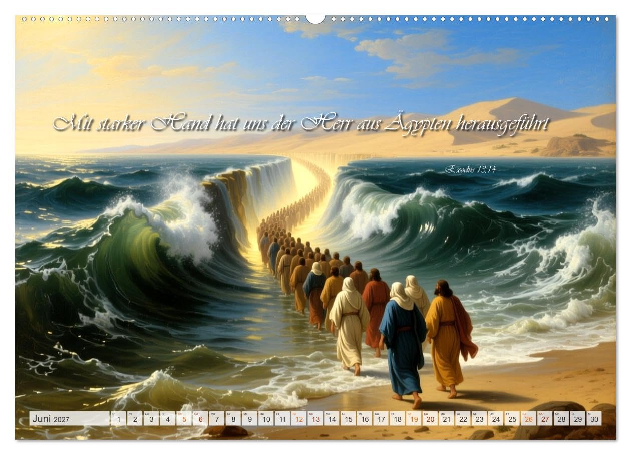 Die Kraft der Bibel (hochwertiger Premium Wandkalender 2027 DIN A2 quer), Kunstdruck in Hochglanz: Ausgewählte Bibelzitate in malerischen Bildern (CALVENDO Glaube)