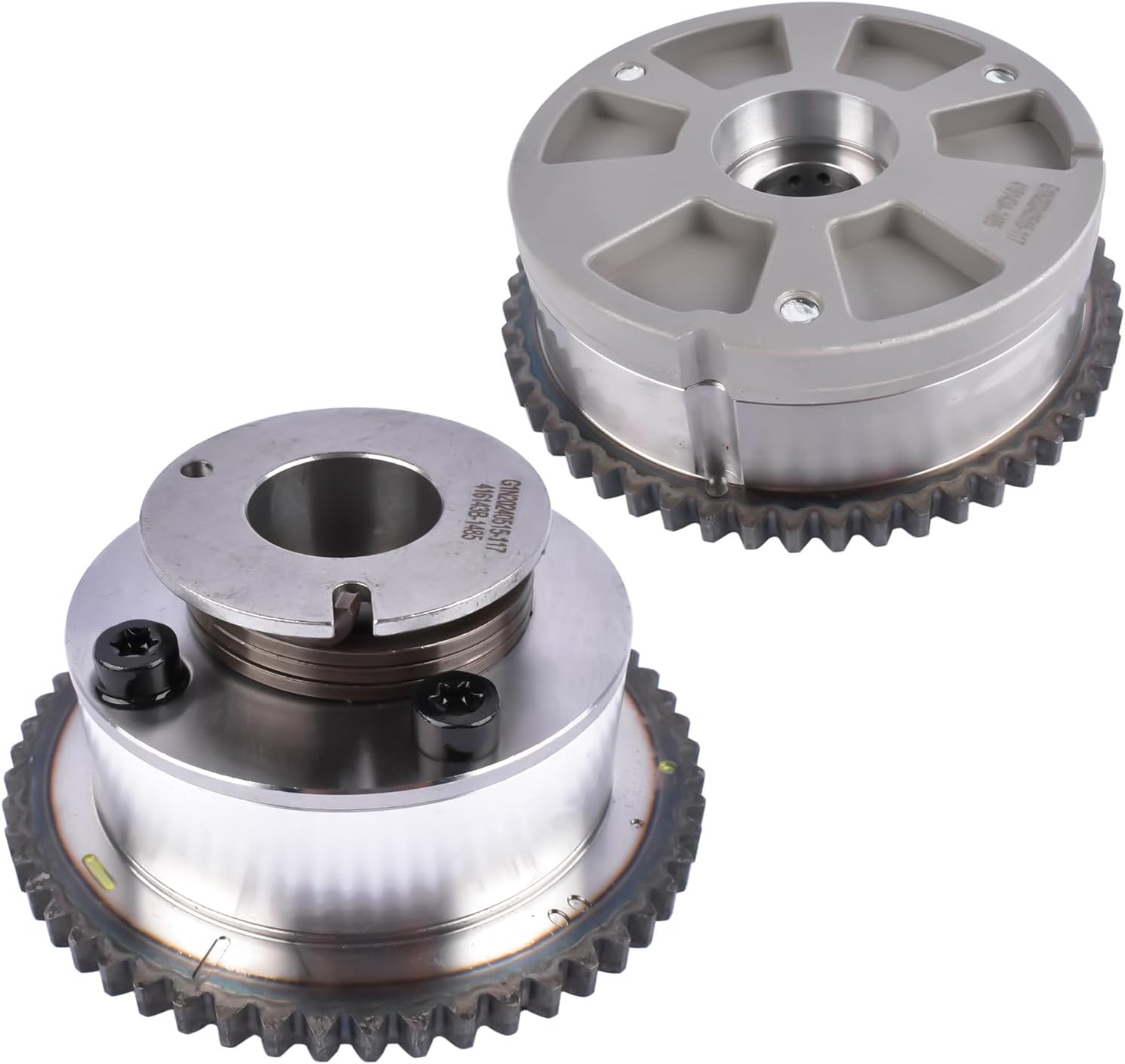 2x CVVT Cam Gears Replacement for Hyundai Elantra Kona Veloster 14-21 Kia Forte Forte5 Seltos Soul 2017-2022 2.0L 243702E020 243502E700
