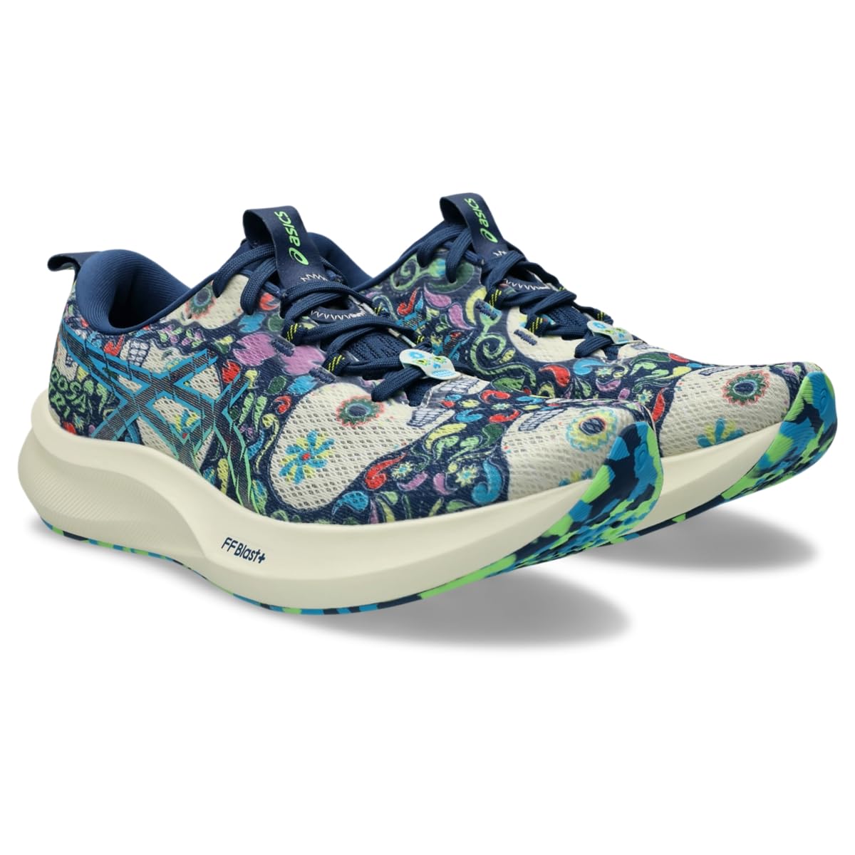 Asics Scarpe da Corsa Noosa Tri 16 Limited Edition Uomo, Geco Nero/Verde, 12.5