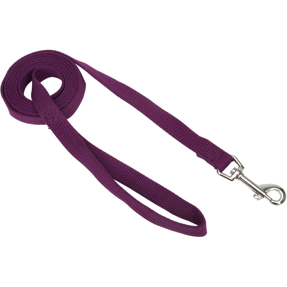 Coastal - New Earth Soy - Dog Leash, Eggplant, 5/8" x 06'