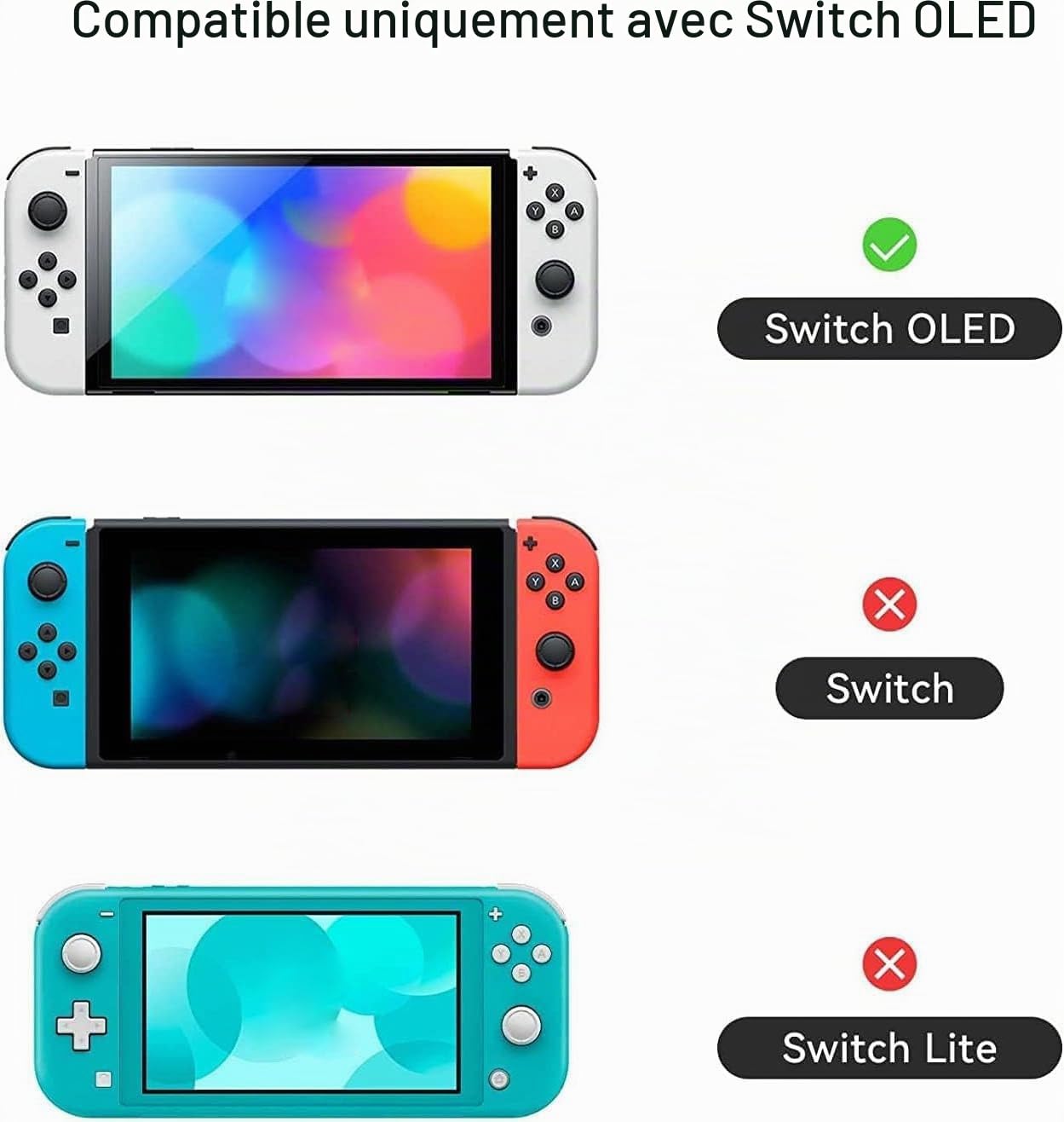 GeekShare Cute Plush Case - Étui Absorbant Les Chocs et résistant aux Rayures Compatible avec la Console Switch OLED et Joy Con - Plush Shark