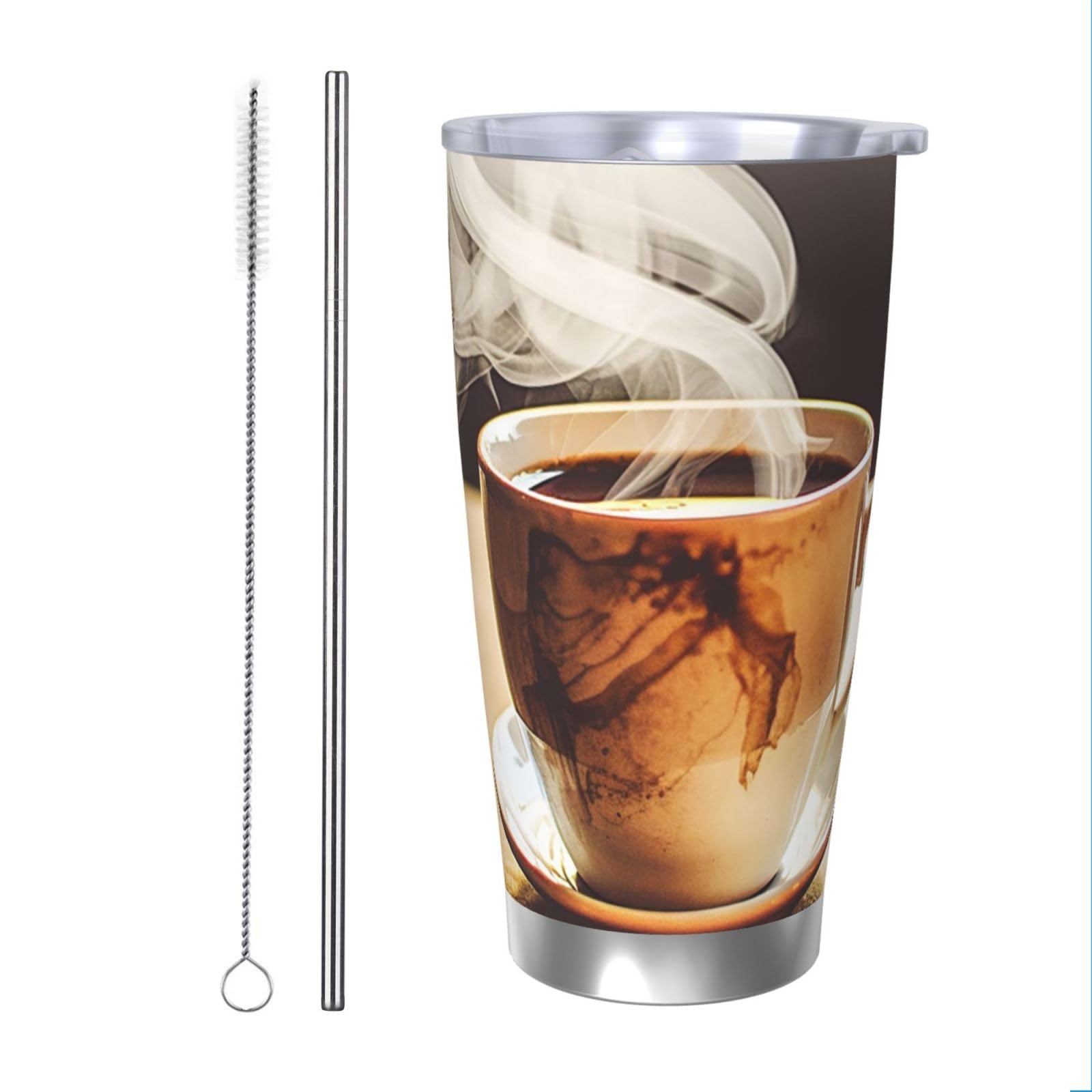 Tasse à café isotherme avec couvercle anti-fuite pour éliminer les brûlures