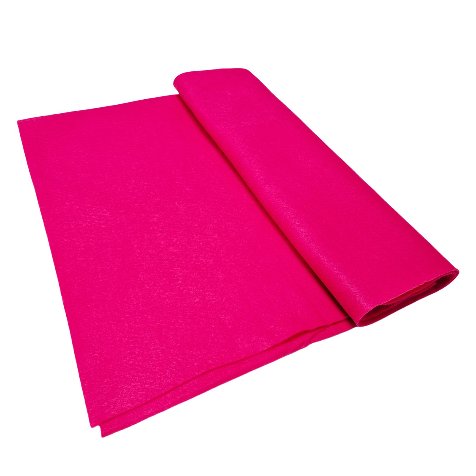 Jtnohx Rose red Felt, Felt Fabric for Crafting, Soft Fabric Sheets for Art and Sewing Projects 1.4mm Thick 91x135CM Flexible