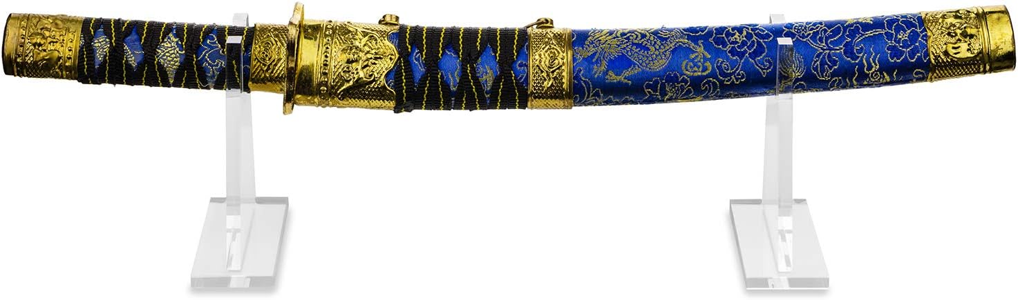 Better Display Cases Clear Acrylic Horizontal Table Top Sword Display Stand (A091-SS-TT)