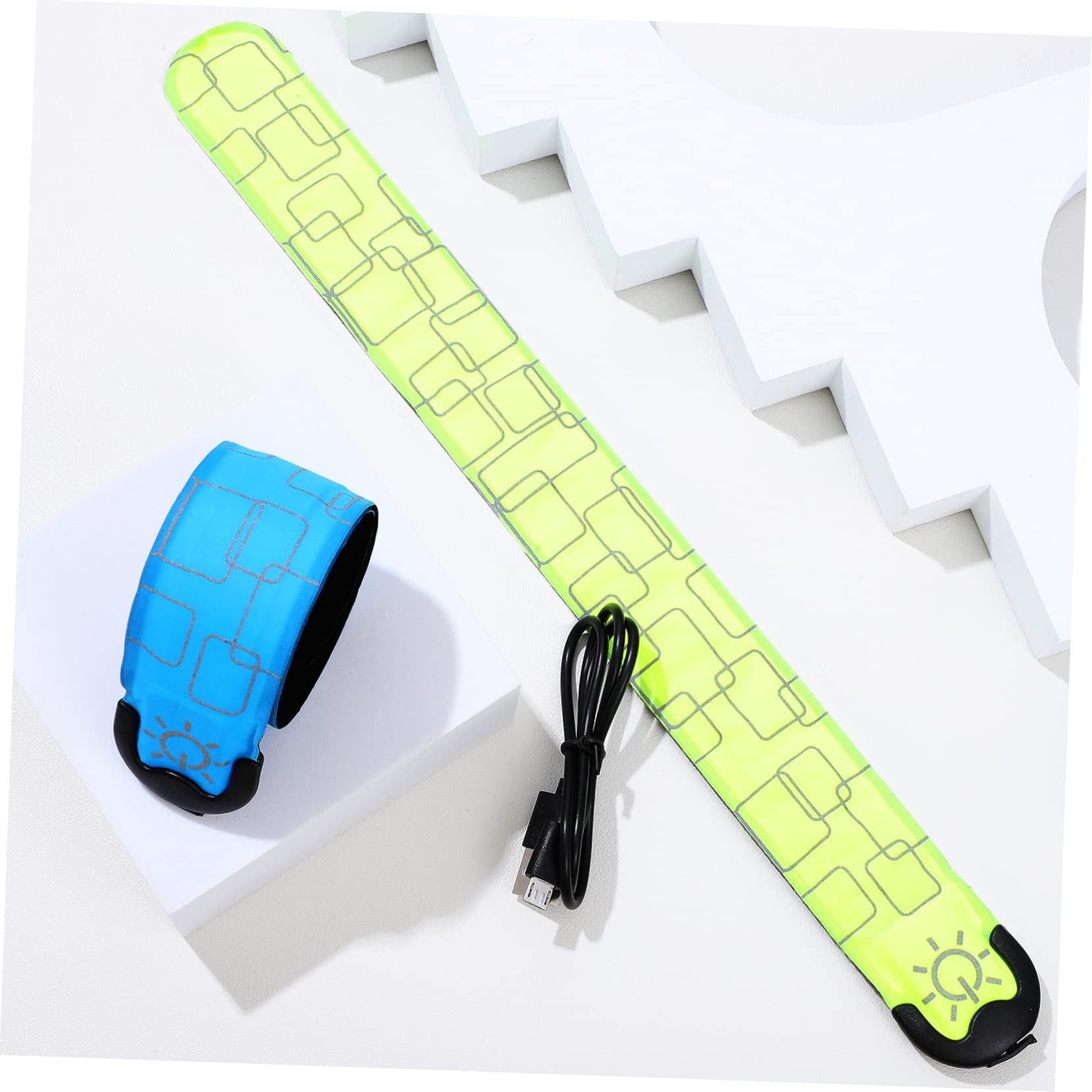 ibasenice 4pièces Lot de Brassards Lumineux LED pour Cyclisme Et Jogging avec Modes Éclairage Et Clip